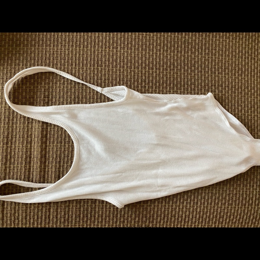 White bodysuit from Urban Outfitters